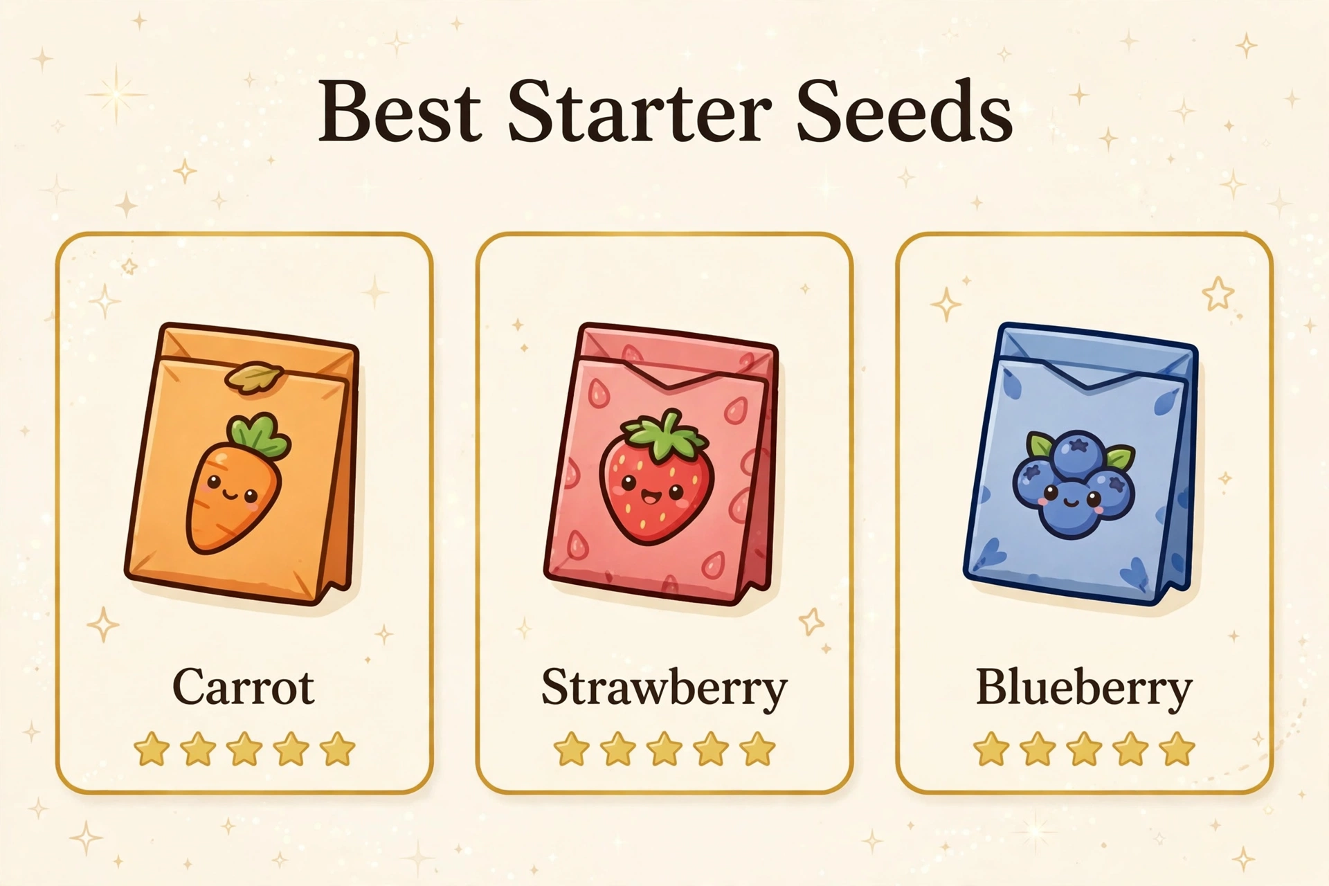 Best starter seeds for Grow a Garden beginners compared